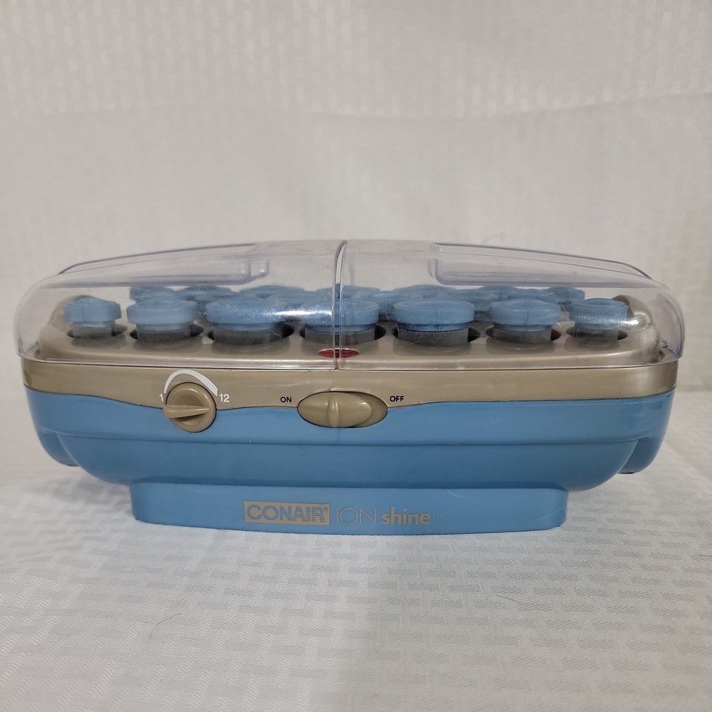 Conair Ion Shine CHV261X 20 Flocked Hot Rollers Metal Clips Tested
